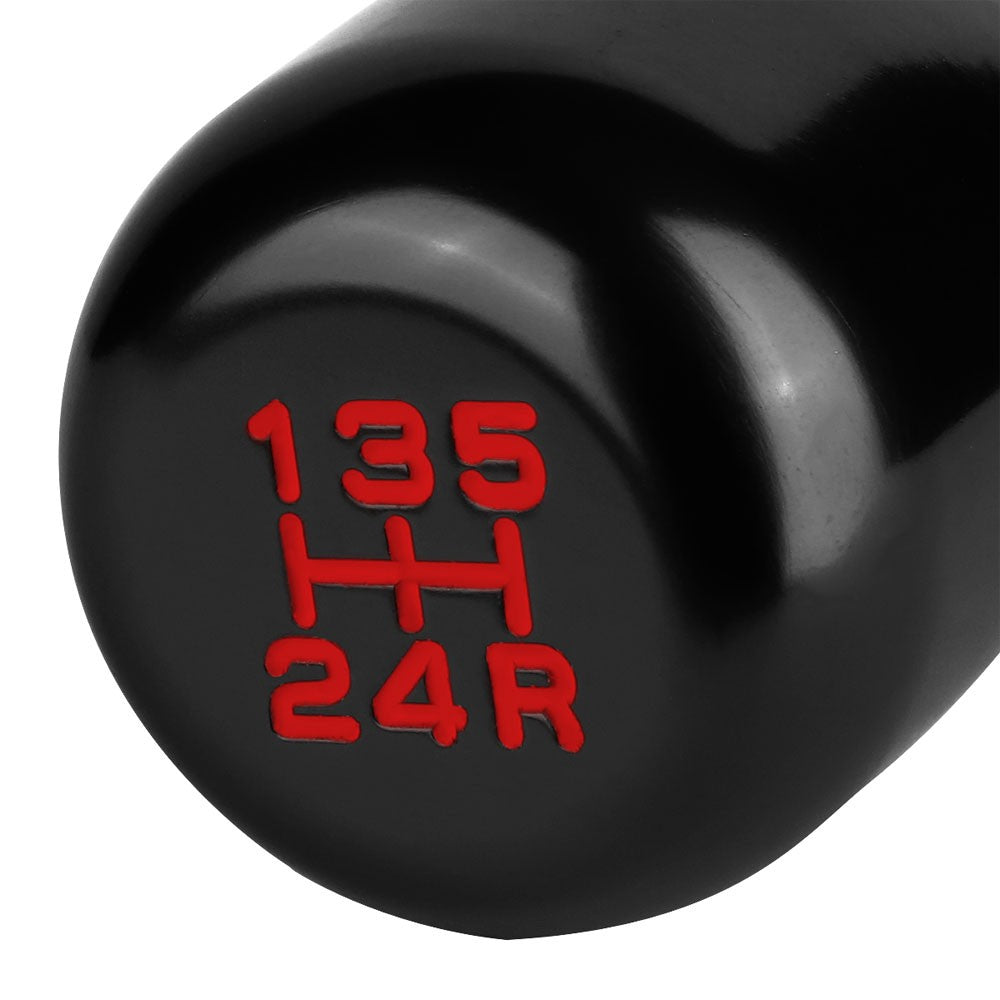 JDM Type-R Style Black Multi Thread Insert Manual 5-Speed Pattern Shift Knob