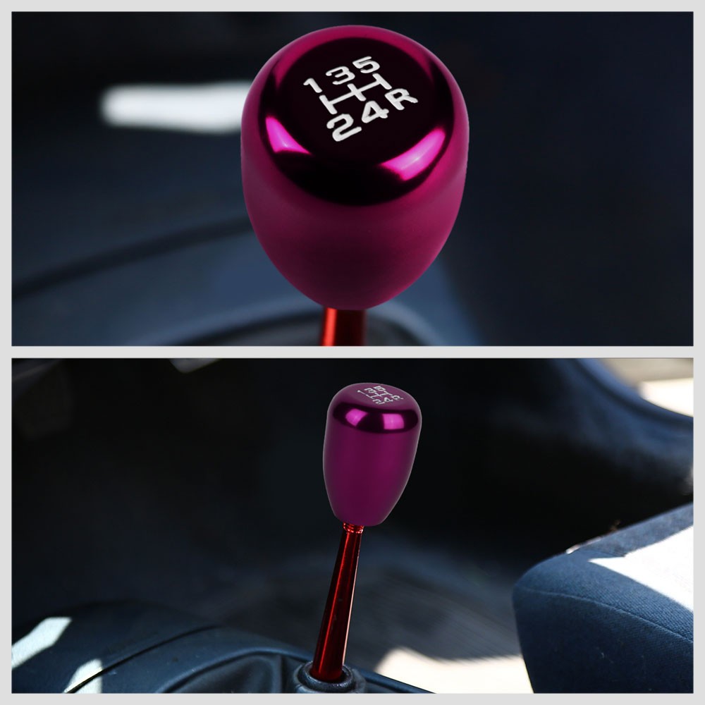 JDM Type-R Style Purple Multi Thread Insert Manual 5-Speed Pattern Shift Knob