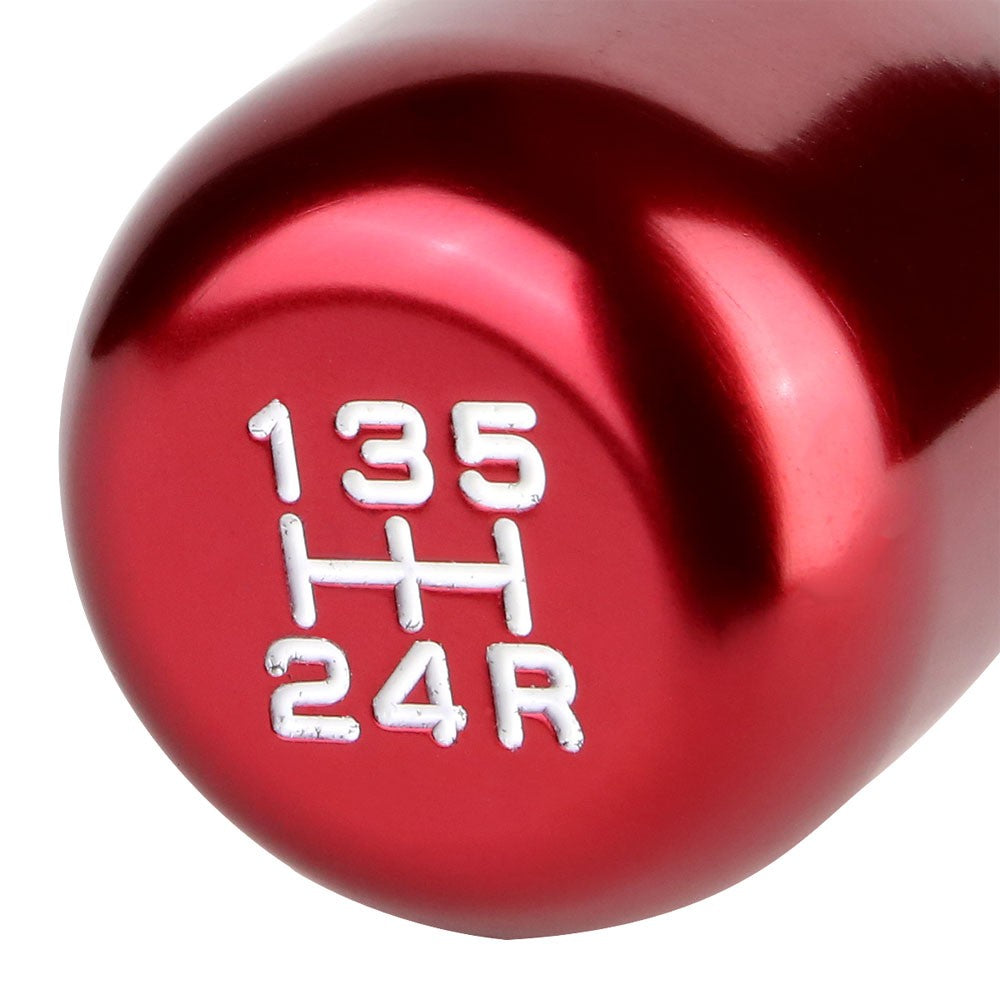 JDM Type-R Style Red Multi Thread Insert Manual 5-Speed Pattern Shift Knob