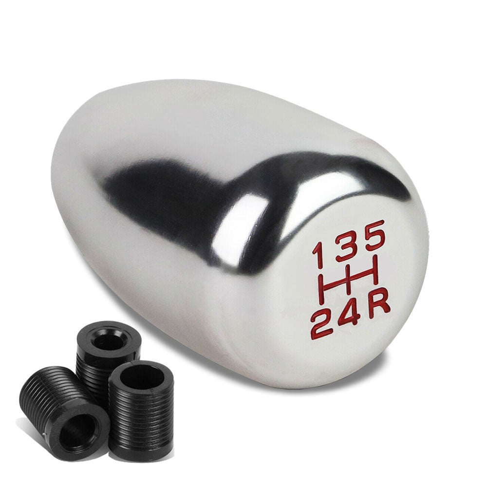 JDM Type-R Style Silver Manual 5-Speed Pattern Shift Knob BFC-STKB-TY88-5S-SL
