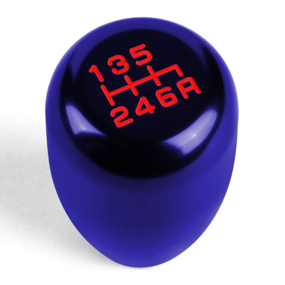 JDM Type-R Style Blue Multi Thread Insert Manual 6-Speed Pattern Shift Knob