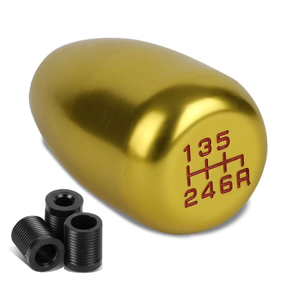 JDM Type-R Style Gold Manual 6-Speed Pattern Shift Knob BFC-STKB-TY99-6S-GD