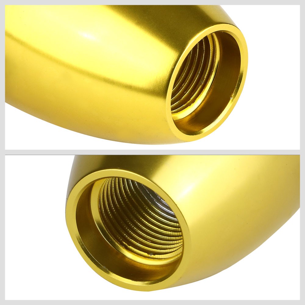 JDM Type-R Style Gold Multi Thread Insert Manual 6-Speed Pattern Shift Knob