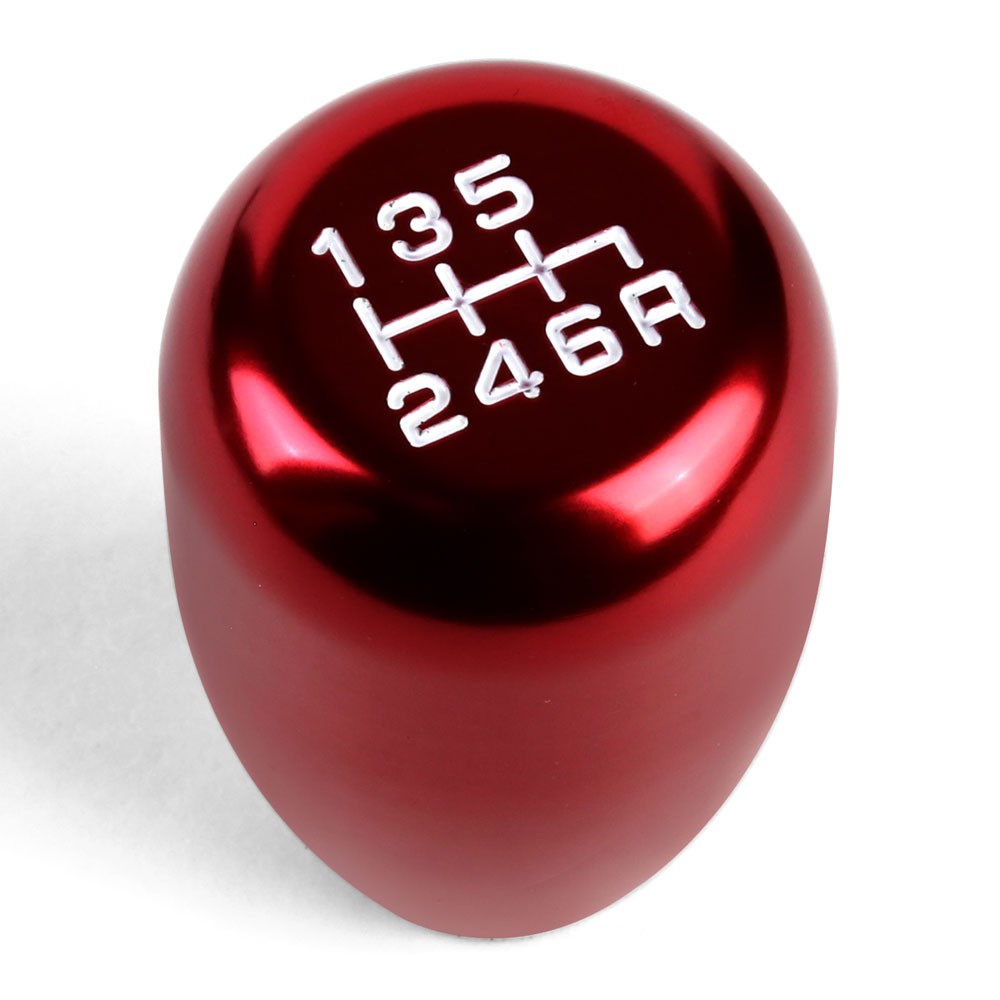 JDM Type-R Style Red Multi Thread Insert Manual 6-Speed Pattern Shift Knob