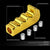 Megan Short Throw Shifter+Gold Pistol Grip Knob For 03-08 Nissan 350Z Z33 MT-Shifter Components-BuildFastCar