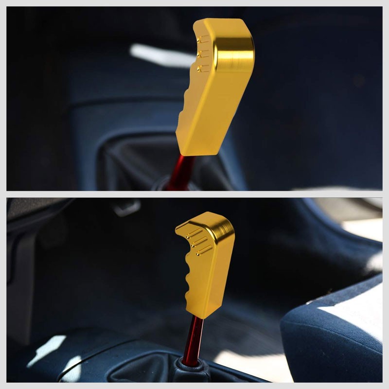 Megan Short Throw Shifter+Gold Pistol Grip/ Knob For 93-95 Mazda RX-7 FD35 MT-Shifter Components-BuildFastCar