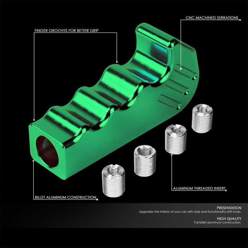 M8/M10/M12 Manual MT Green Pistol Grip Race Shifter Lever Shift Knob Handle Bar-Interior-BuildFastCar
