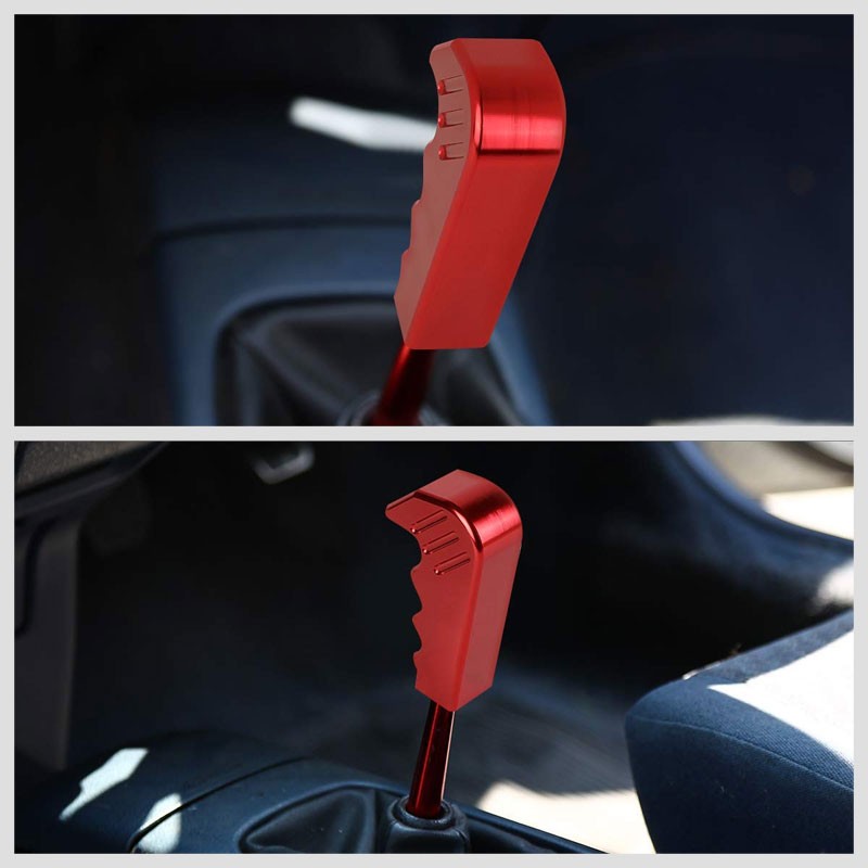 Megan Short Throw Shifter+Red Pistol Grip Knob For 03-08 Nissan 350Z Z33 MT-Shifter Components-BuildFastCar
