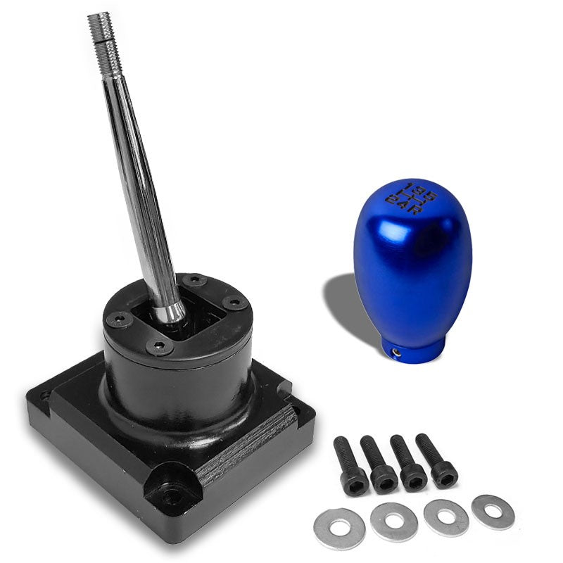 Megan Short Shifter+Blue Type-R/Black 5-Speed Knob For 93-95 Mazda RX-7 FD35 MT-Shifter Components-BuildFastCar