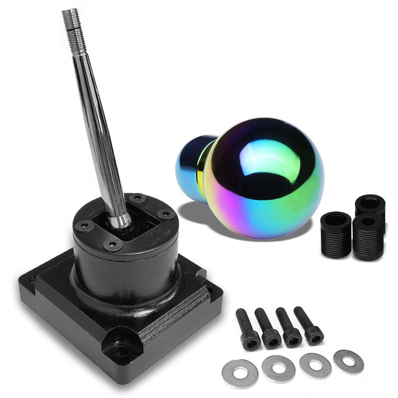 Megan Short Throw Shifter+Iridium Round/ Shift Knob For 93-95 Mazda RX-7 FD35 MT-Shifter Components-BuildFastCar