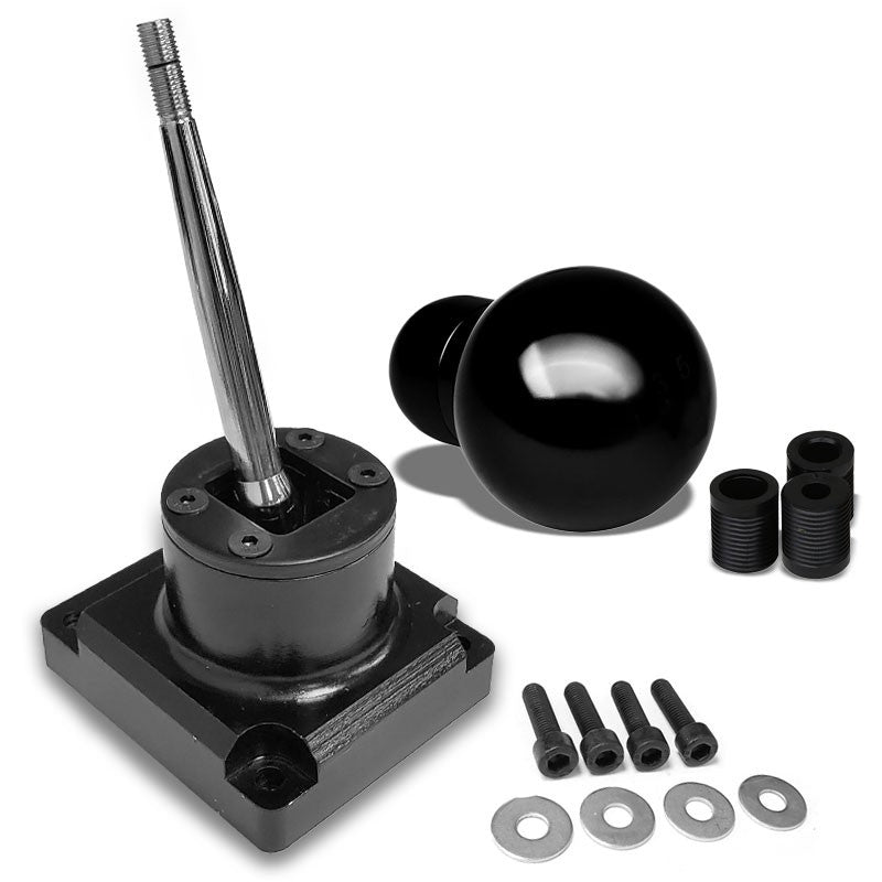 Megan Short Throw Shifter+Black Round/ Shift Knob For 93-95 Mazda RX-7 FD35 MT-Shifter Components-BuildFastCar