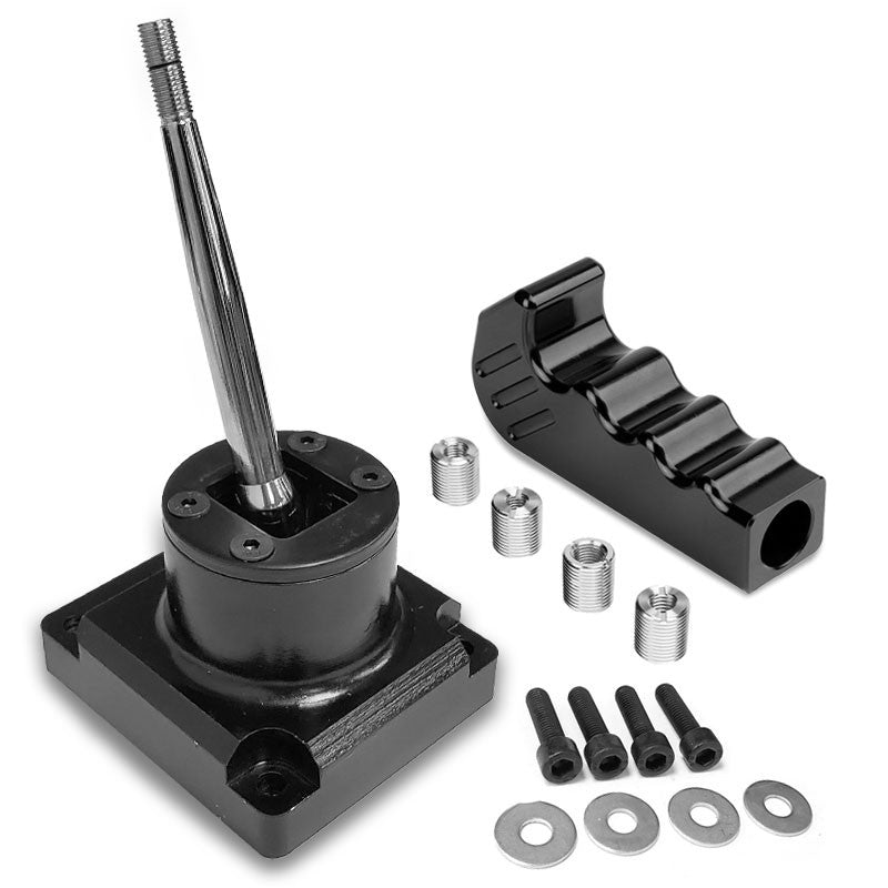 Megan Short Throw Shifter+Black Pistol Grip/ Knob For 93-95 Mazda RX-7 FD35 MT-Shifter Components-BuildFastCar