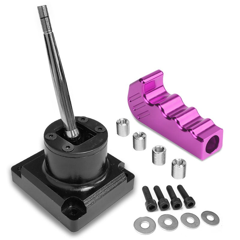 Megan Short Throw Shifter+Purple Pistol Grip/ Knob For 93-95 Mazda RX-7 FD35 MT-Shifter Components-BuildFastCar