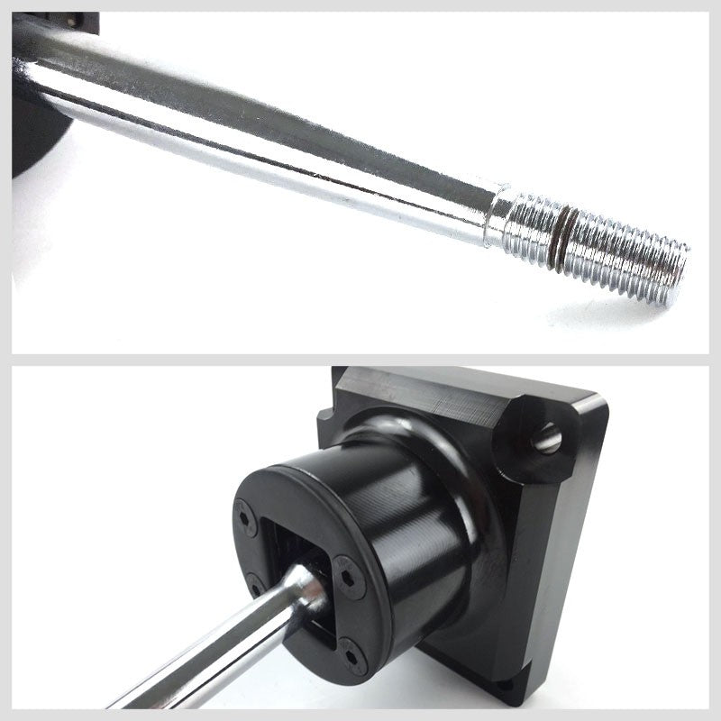Megan Short Throw Shifter+Silver Pistol Grip/ Knob For 93-95 Mazda RX-7 FD35 MT-Shifter Components-BuildFastCar