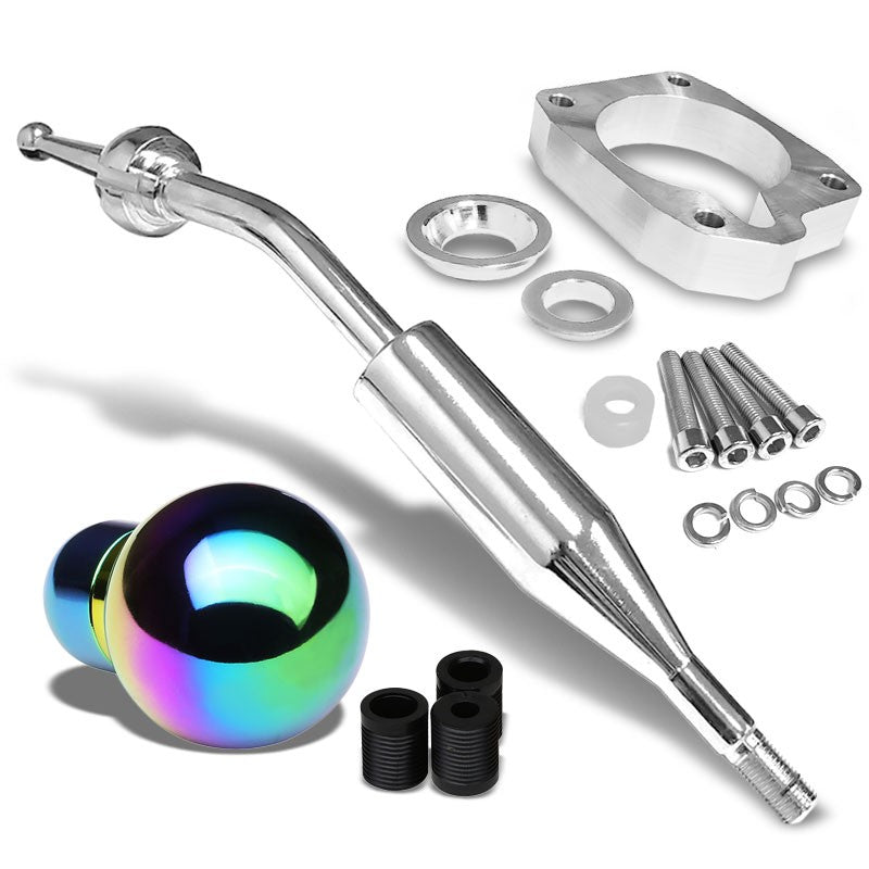 Manzo Short Shifter+Iridium Round/ Shift Knob For 83-87 Corolla GTS AE86 MT-Shifter Components-BuildFastCar