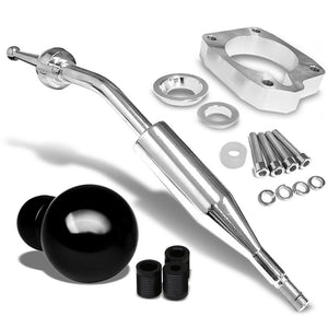 Manzo Short Throw Shifter+Black Round Shift Knob For 83-87 Corolla GTS AE86 MT-Shifter Components-BuildFastCar
