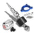 Megan Short Shifter+Silver Net/White 6-Speed Knob For 03-08 Nissan 350Z Z33 MT-Shifter Components-BuildFastCar