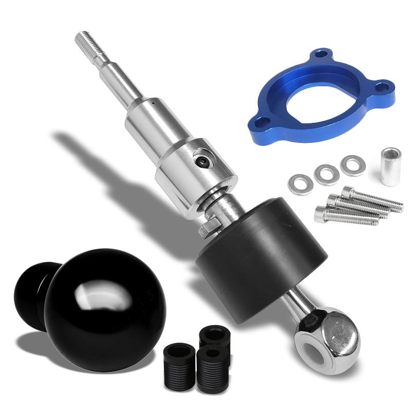 Megan Short Throw Shifter+Black Round Shift Knob For 03-08 Nissan 350Z Z33 MT-Shifter Components-BuildFastCar