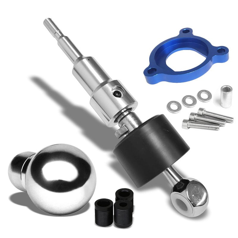 Megan Short Throw Shifter+Chrome Round Shift Knob For 03-08 Nissan 350Z Z33 MT-Shifter Components-BuildFastCar
