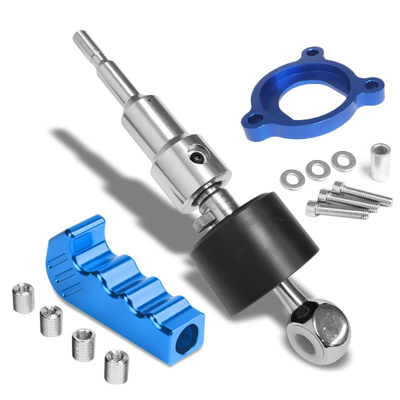 Megan Short Throw Shifter+Blue Pistol Grip Knob For 03-08 Nissan 350Z Z33 MT-Shifter Components-BuildFastCar