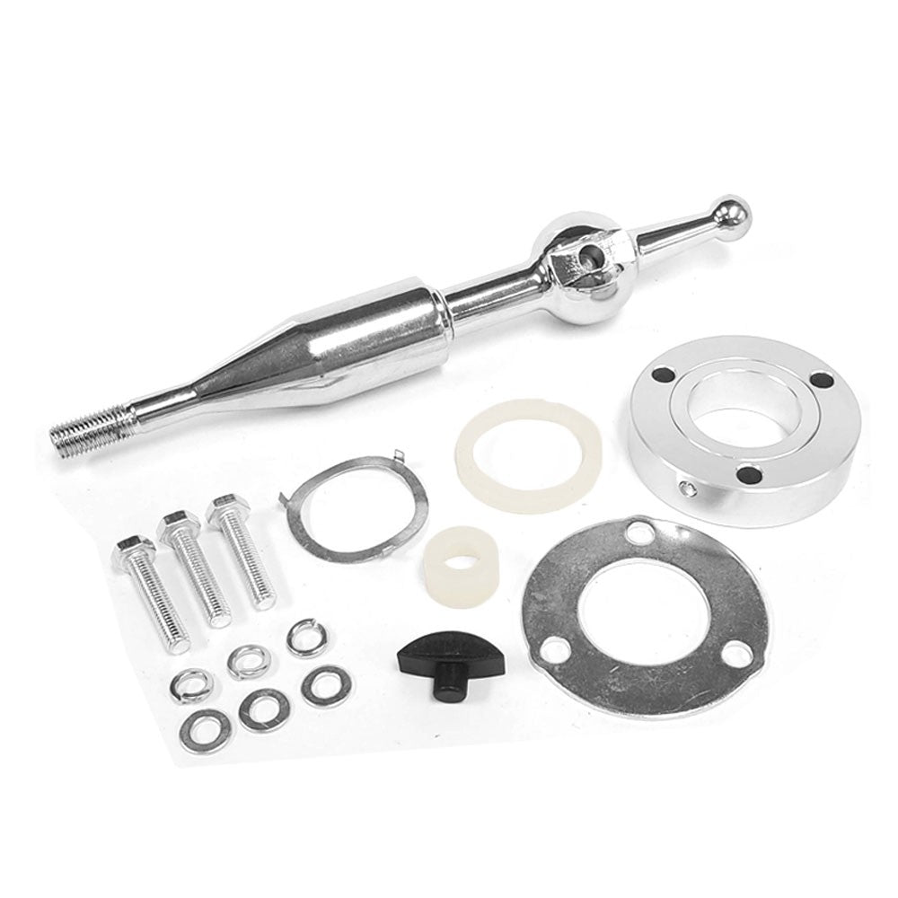 Manzo Short Throw Shifter+Silver Pistol Grip Shift Knob For 90-97 Miata MX-5