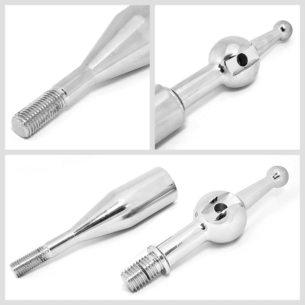 Manzo Short Throw Shifter+Silver Pistol Grip Shift Knob For 90-97 Miata MX-5