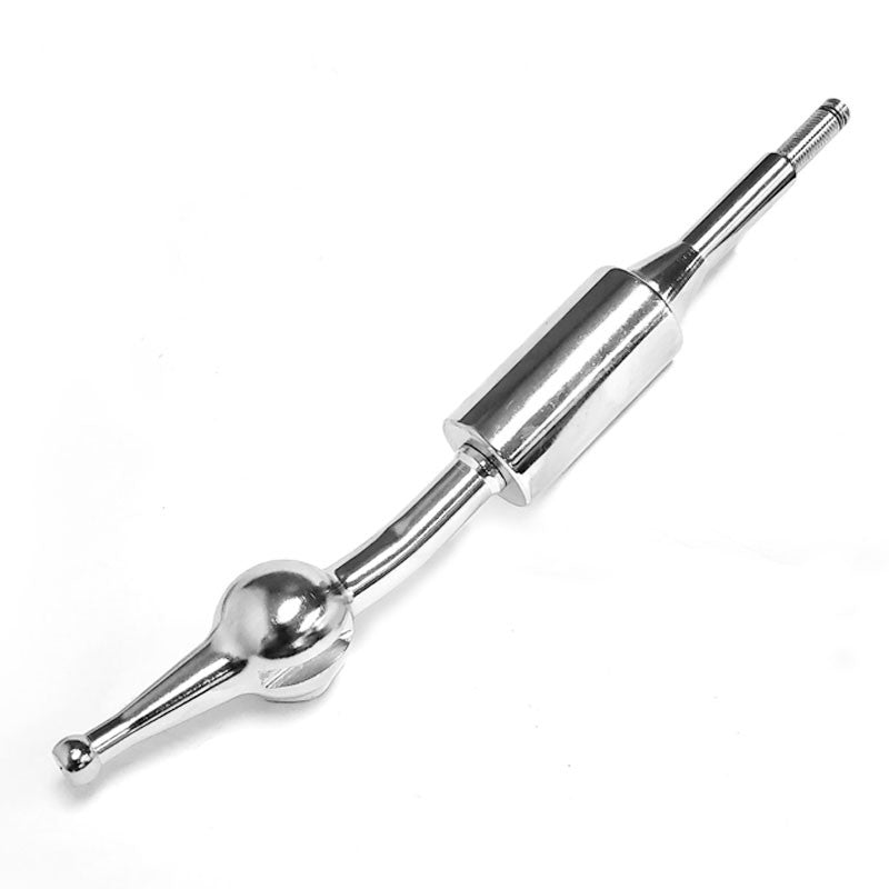Iridium/White Round 5S Short Throw Shifter+Shift Knob For 89-98 240SX S13 S14-Shifter Components-BuildFastCar-BFC-SHT-NS13+SHIFTKNOB-ROUND5SP-7C