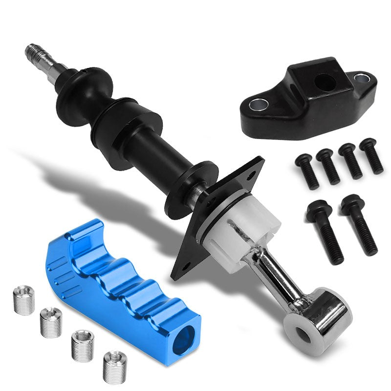 Racing Short Throw Shifter+Blue Pisto Grip Shift Knob For 13-19 Subaru BRZ-Shifter Components-BuildFastCar-BFC-SHT-TOY86+SHIFTKNOB-TY49-BL