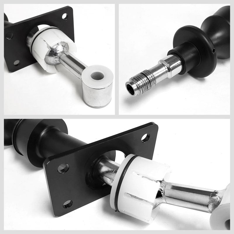 Chrome Round Clear Pattern Shift Knob+Short Throw Shifter For 13-19 Subaru BRZ-Shifter Components-BuildFastCar-BFC-SHT-TOY86+SHIFTKNOB-ROUNDC-CH