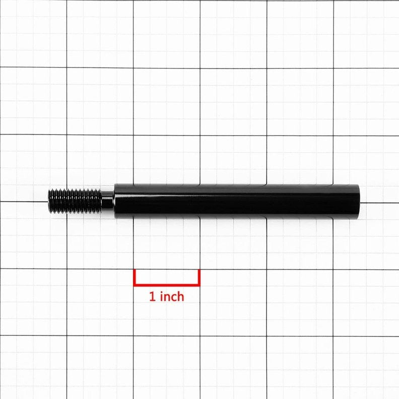 Black Aluminum M10 x 1.5 Manual Shifter Lever/Shift Knob 3.75" Type 1 Extension-Interior-BuildFastCar