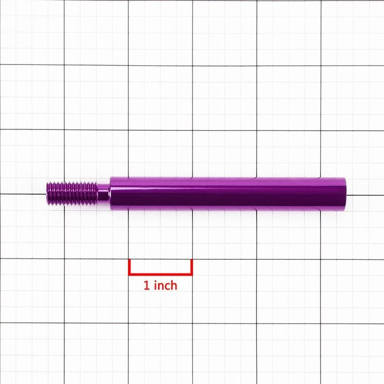 Purple Aluminum M10 x 1.5 Manual Shifter Lever/Shift Knob 3.75" Type 1 Extension-Interior-BuildFastCar