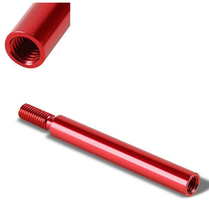 Red Aluminum M10 x 1.5 Manual Shifter Lever/Shift Knob 3.75" Type 1 Extension-Interior-BuildFastCar