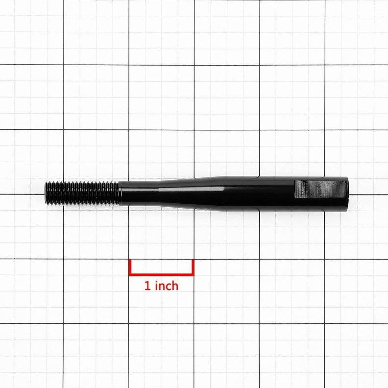 Black Aluminum M10 x 1.5 Manual Shifter Lever/Shift Knob 3.5" Type 2 Extension-Interior-BuildFastCar