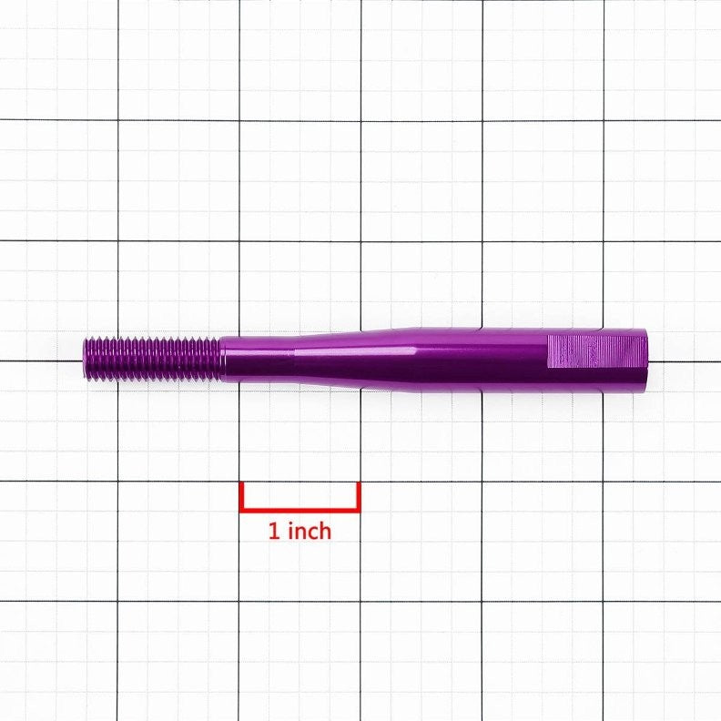 Purple Aluminum M10 x 1.5 Manual Shifter Lever/Shift Knob 3.5" Type 2 Extension-Interior-BuildFastCar