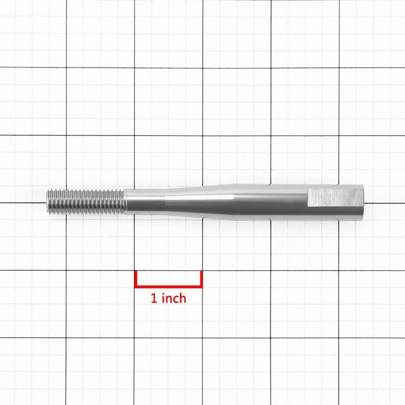 Silver Aluminum M10 x 1.5 Manual Shifter Lever/Shift Knob 3.5" Type 2 Extension-Interior-BuildFastCar