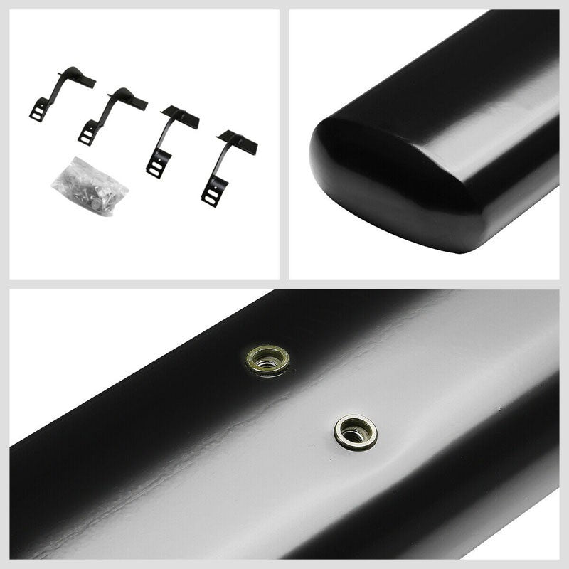 Black Straight Design Running Board Nerf Bar 15+ Ford F-150 Extended Cab BFC-RUNB-4-0887-BK