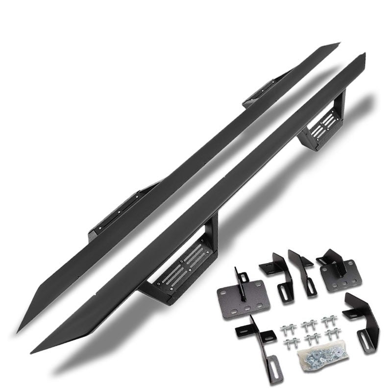 Black Step-Down Running Board Nerf Bar 19+ Ram 1500 DT Gen Crew Cab BFC-RUNB-G222-0022