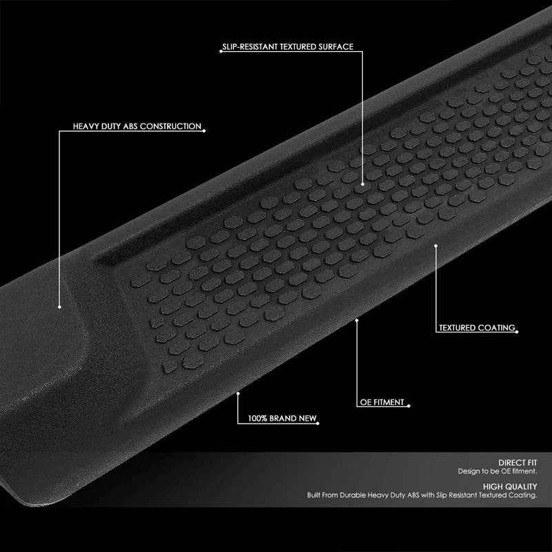 Black OE Style Running Board Nerf Bar 18+ Jeep Wrangler JL 4Dr Unlimited BFC-RUNB-Z-8106-BKPL