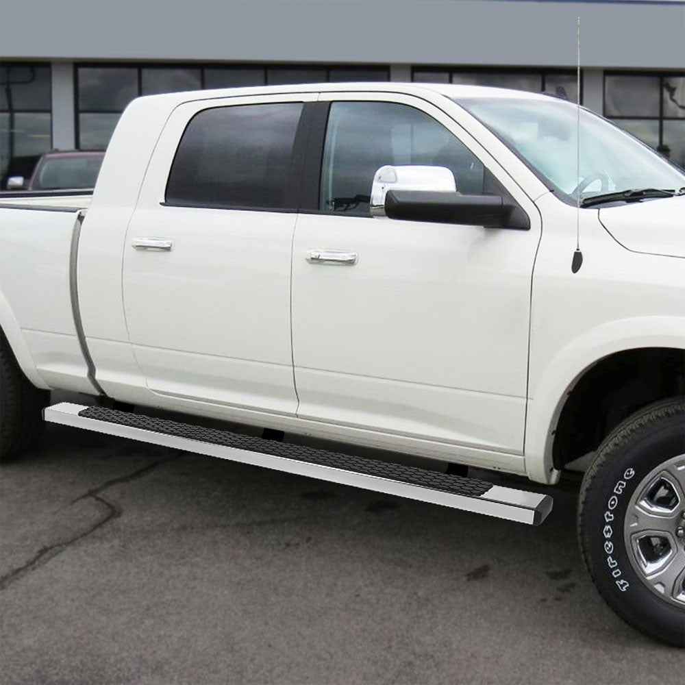 Metal Flat Honeycomb 1 Pad Running Board Nerf Bar 09-18 Ram Crew Cab BFC-RUNB-Z-8113-SS