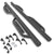 Black Round Drop Running Board Nerf Bar 07-18 Silverado Sierra 1500 Crew Cab BFC-RUNB-Z-8119