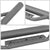 Black Round Drop Running Board Nerf Bar 07-18 Silverado Sierra 1500 Crew Cab BFC-RUNB-Z-8119