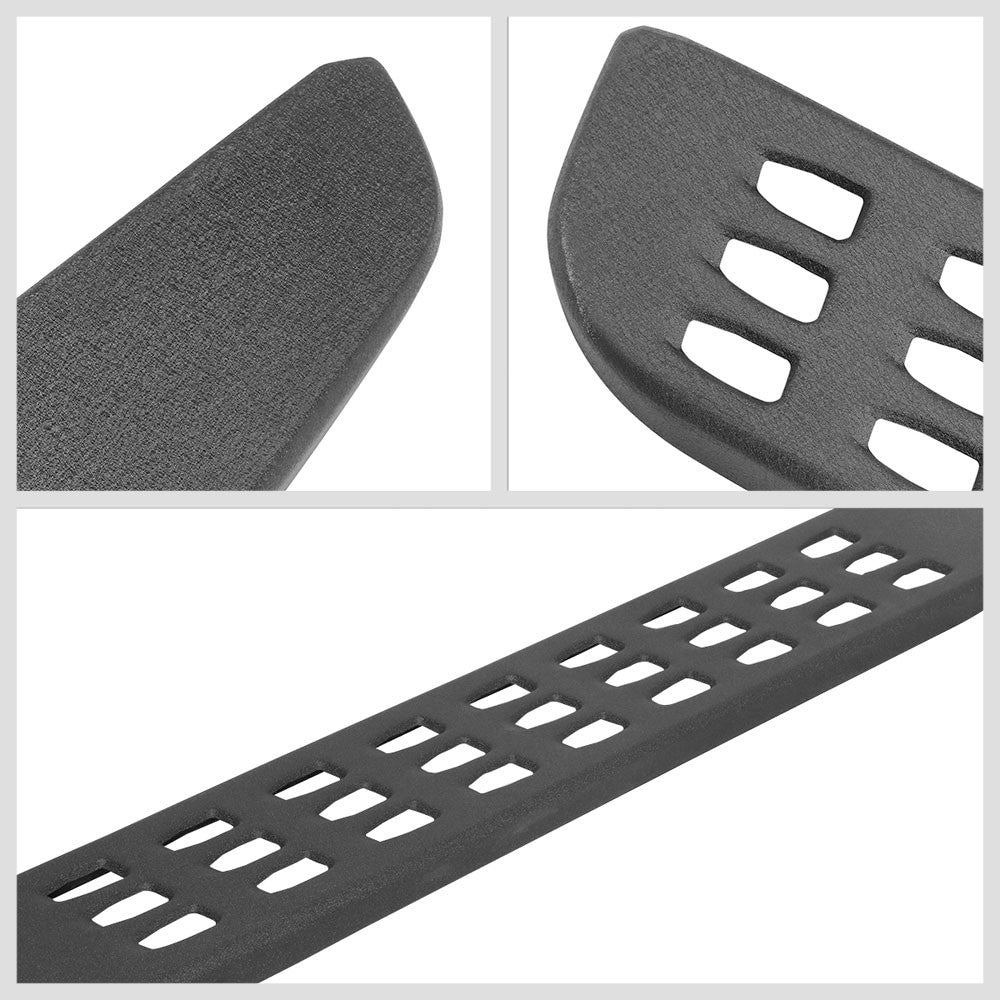 Black Badgeless Raptor Running Board Nerf Bar 15+ F150 P552 P702 Crew Cab BFC-RUNB-Z-8142