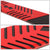 BFC-RUNB-Z-8191-BKRD 2 Slot Pad/Slant Cap 88" Running Board Nerf Bar BFC-RUNB-Z-8191-BKRD