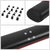 Black/Red Oval Steel Step Pad Running Board Nerf Bar 07-21 Tundra Crew Cab BFC-RUNB-Z-8202-BKRD