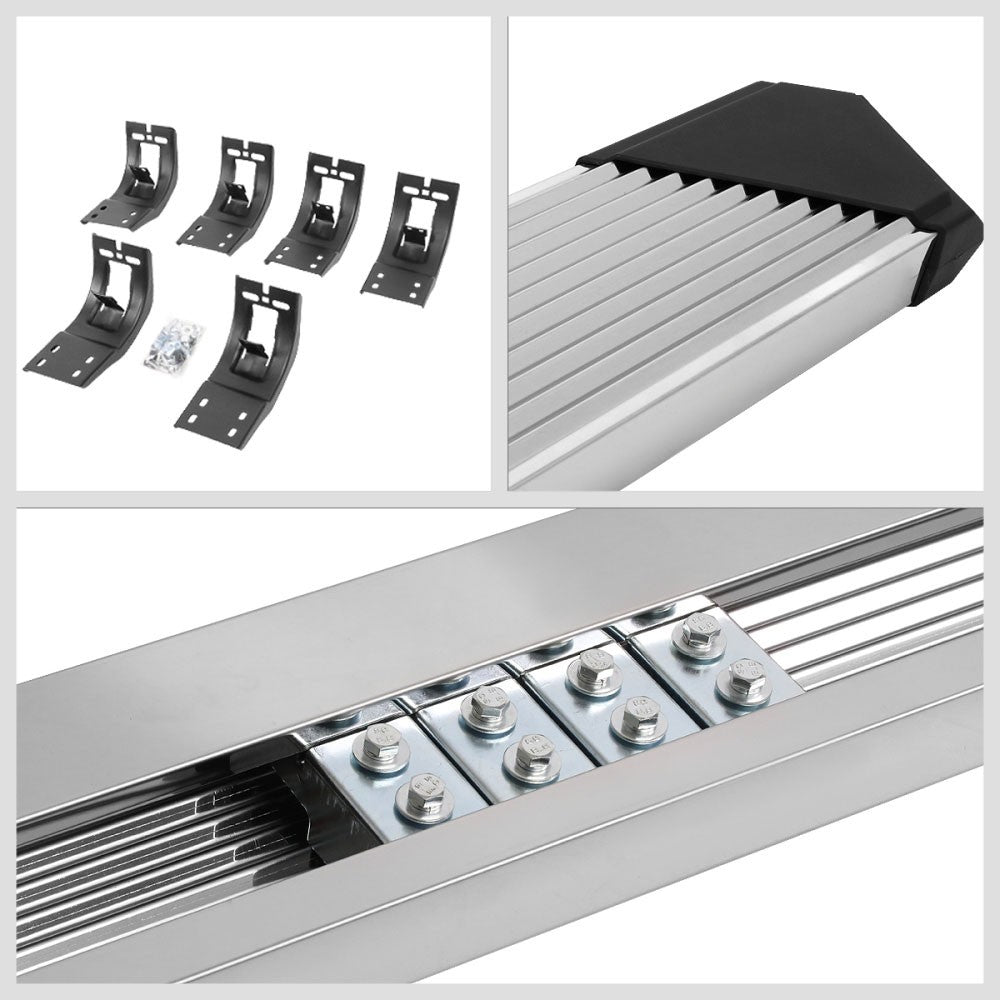 Metal Pleated V2 Running Board Nerf Bar 09-18 Ram/19+ Classic Crew Cab BFC-RUNB-Z-8208-SSBK