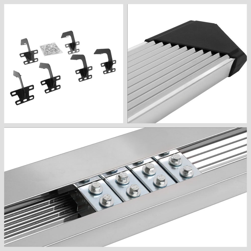 Metal Pleated Running Board Nerf Bar 19+ Ram 1500 DT Gen Crew Cab BFC-RUNB-Z-8209-SSBK