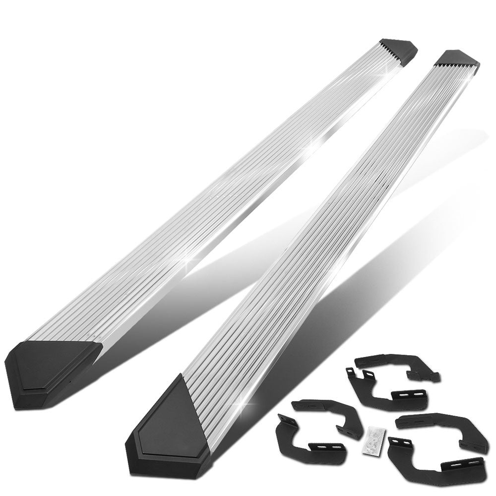 Metal Pleated Running Board Nerf Bar 05-22 Toyota Tacoma Crew Cab BFC-RUNB-Z-8211-SSBK