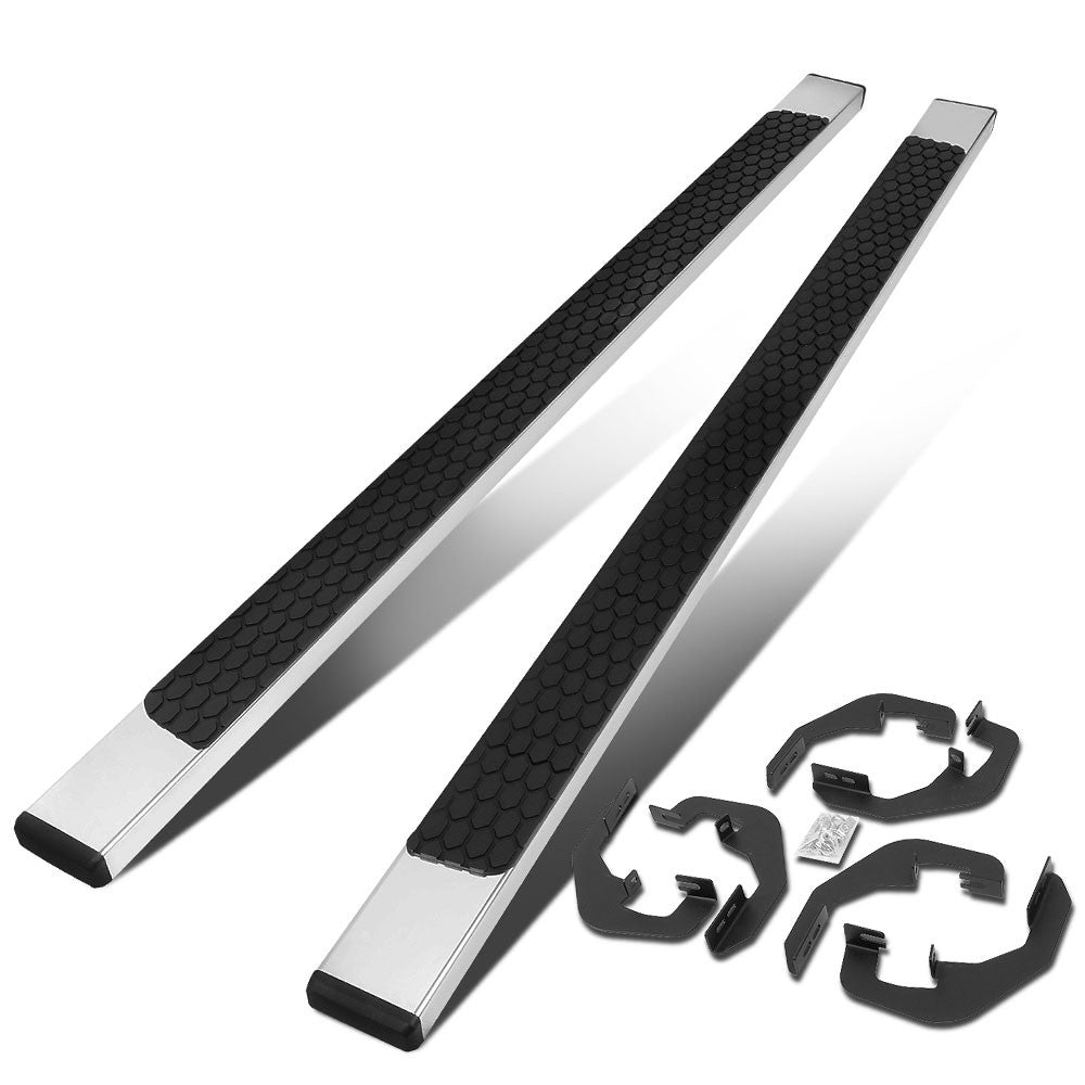 Metal Flat Honeycomb 1 Pad Running Board Nerf Bar 07-18 Sierra 1500 Extended Cab BFC-RUNB-Z-8213-SS
