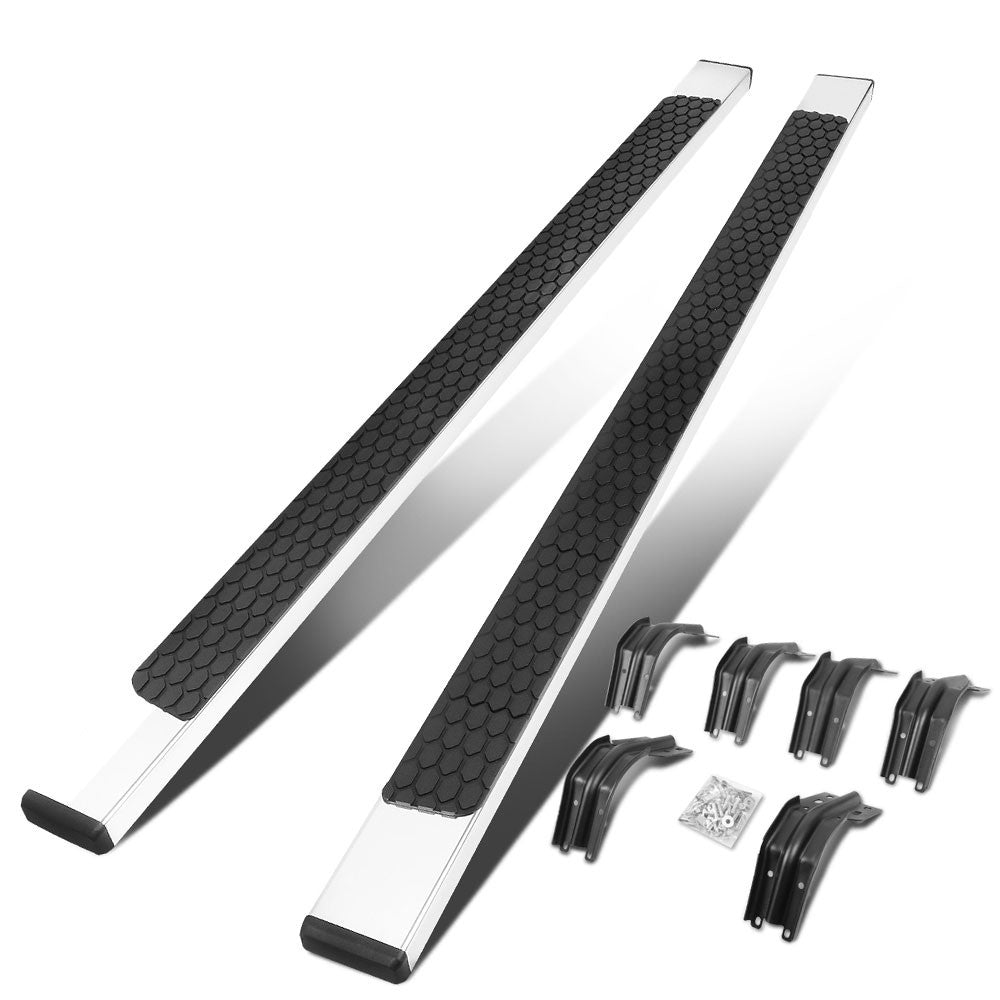 Metal Flat Honeycomb 1 Pad Running Board Nerf Bar 99-16 Ford S.Duty Crew Cab BFC-RUNB-Z-8220-SS