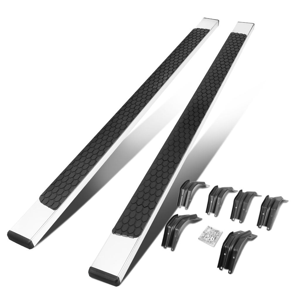 Metal Flat Honeycomb 2 Pad Running Board Nerf Bar 99-16 Ford SD Extended Cab BFC-RUNB-Z-8221-SS